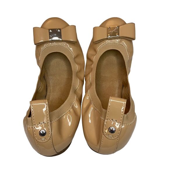 Bass Lana Ballet Flats Women 6M Shoes Tan Slides Round Toes Bow Business Preppy - Picture 7 of 9